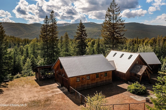 property view of mountains with a view of trees