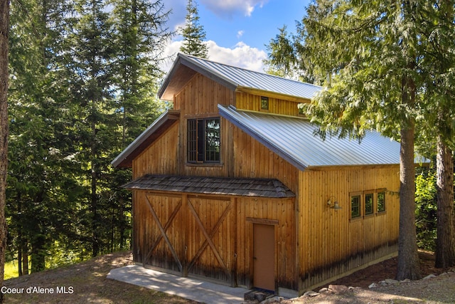 view of barn