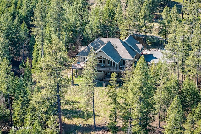 1122 S Four Winds Rd, Coeur Dalene, ID 83814 - aerial view with a forest view