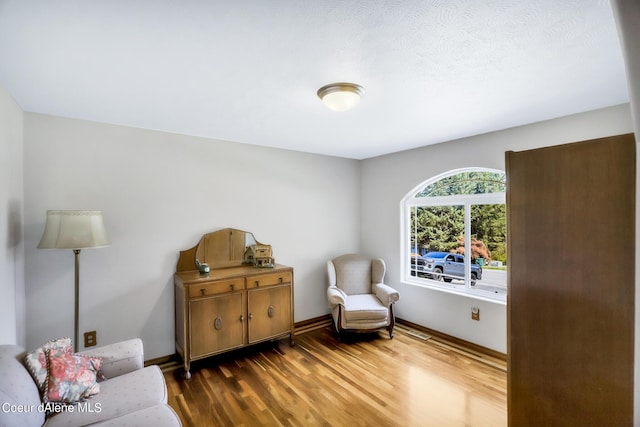 234 Stoneridge Rd, Blanchard, ID 83804 - sitting room with wood finished floors, baseboards, and visible vents