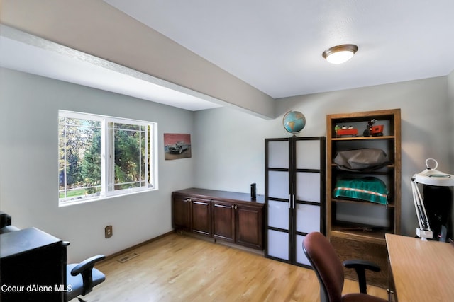 234 Stoneridge Rd, Blanchard, ID 83804 - office with light wood-style flooring and visible vents