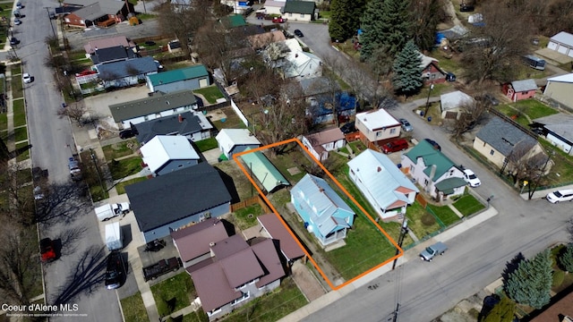 drone / aerial view featuring a residential view