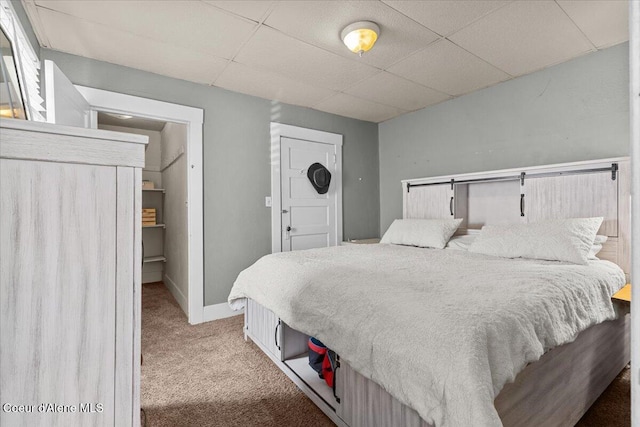 315 S 5th St, Saint Maries, ID 83861 - carpeted bedroom with a paneled ceiling and baseboards