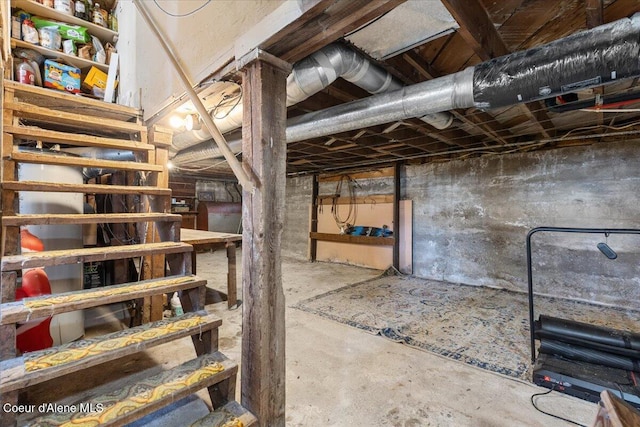 315 S 5th St, Saint Maries, ID 83861 - view of unfinished basement