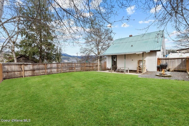 315 S 5th St, Saint Maries, ID 83861 - view of yard with a patio and a fenced backyard