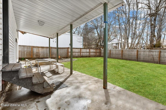 315 S 5th St, Saint Maries, ID 83861 - view of patio / terrace featuring a fenced backyard