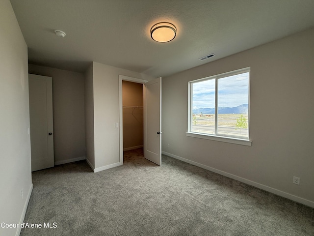 3402 N Cyprus Fox Loop, Post Falls, ID 83854 - unfurnished bedroom featuring carpet floors, a walk in closet, and a closet