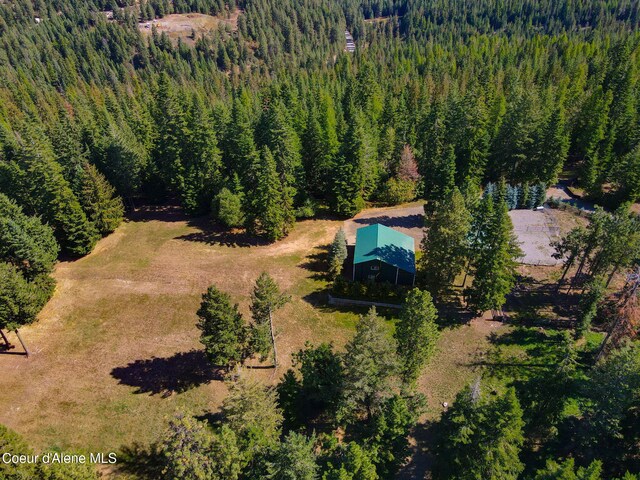 5758 E Burma Rd, Harrison, ID 83833 - bird's eye view with a wooded view
