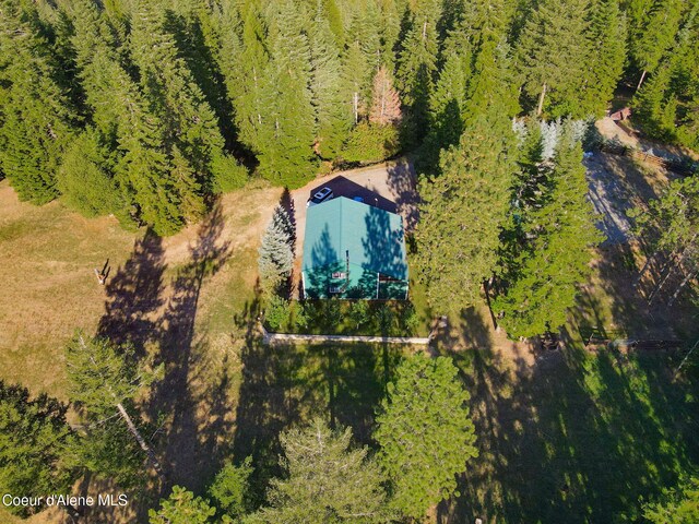 5758 E Burma Rd, Harrison, ID 83833 - aerial view featuring a forest view