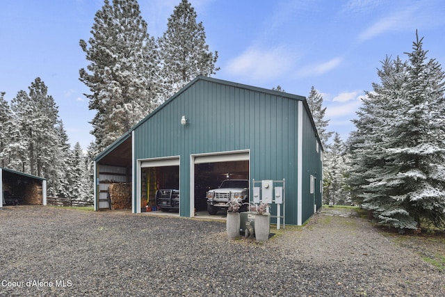 5758 E Burma Rd, Harrison, ID 83833 - garage with a detached garage