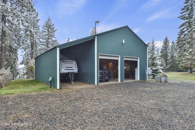 5758 E Burma Rd, Harrison, ID 83833 - view of detached garage