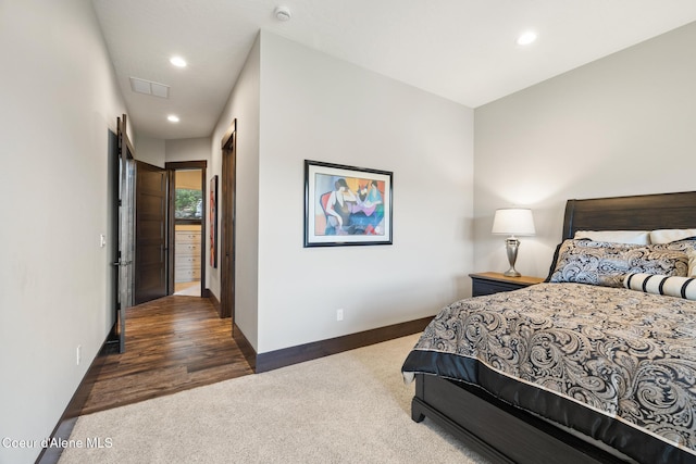 7431 E Cumberland Ct, Hayden, ID 83835 - carpeted bedroom featuring baseboards, visible vents, and recessed lighting
