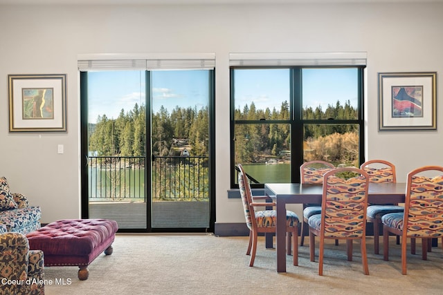 7431 E Cumberland Ct, Hayden, ID 83835 - carpeted dining area featuring plenty of natural light