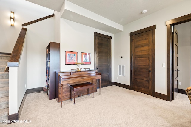 7431 E Cumberland Ct, Hayden, ID 83835 - home office featuring carpet floors, baseboards, and visible vents