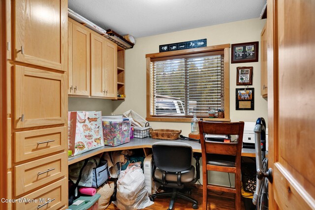 181 E Deer Meadow Ln, Blanchard, ID 83804 - office area with wood finished floors
