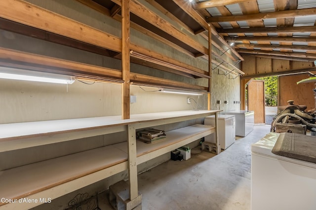 164 Generations Dr, Athol, ID 83801 - basement with a workshop area