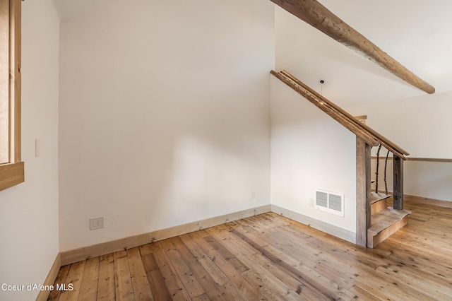 164 Generations Dr, Athol, ID 83801 - additional living space with light wood-style flooring, baseboards, visible vents, and stairs