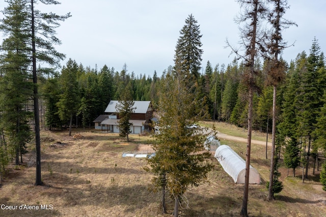 164 Generations Dr, Athol, ID 83801 - bird's eye view featuring a wooded view