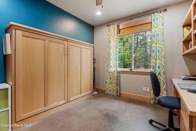 137 Bitterroot Pass, Sagle, ID 83860 - office area with ceiling fan and baseboards