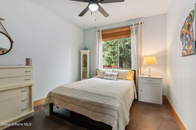137 Bitterroot Pass, Sagle, ID 83860 - bedroom with baseboards and a ceiling fan