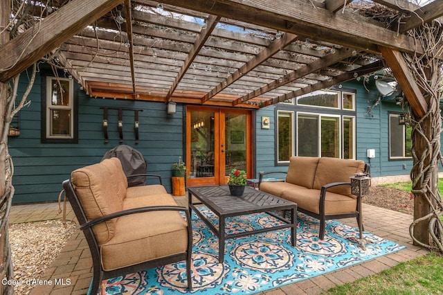 137 Bitterroot Pass, Sagle, ID 83860 - sunroom with an outdoor living space and french doors