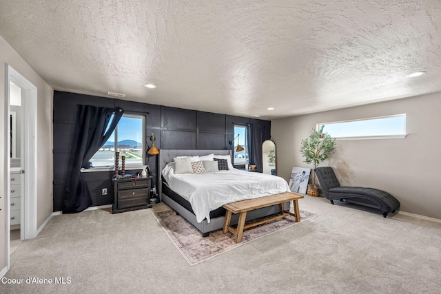 4209 May Ella Lp, Post Falls, ID 83854 - bedroom featuring baseboards, a textured ceiling, light colored carpet, and multiple windows