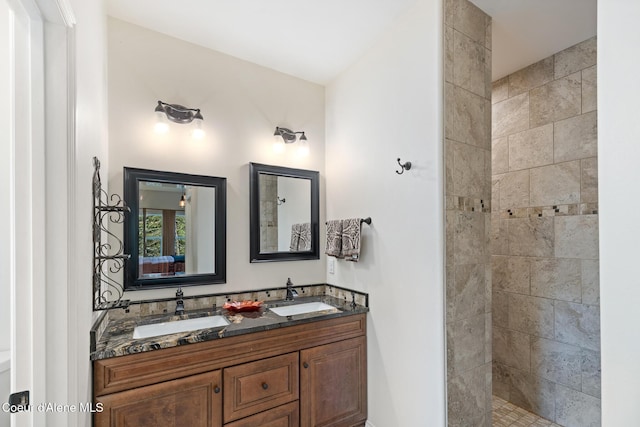 26 Hanaford Rd, Blanchard, ID 83804 - full bathroom with double vanity and tiled shower