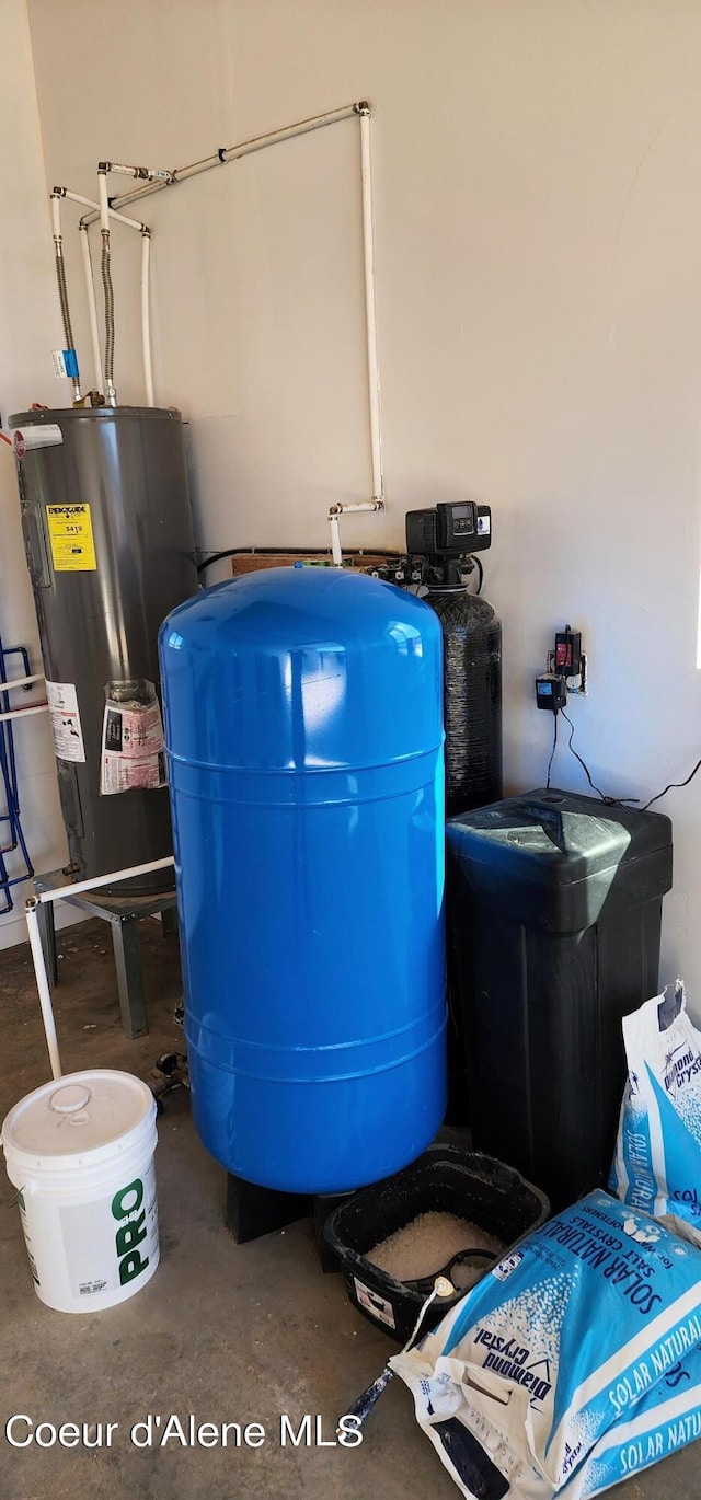 utilities featuring electric water heater
