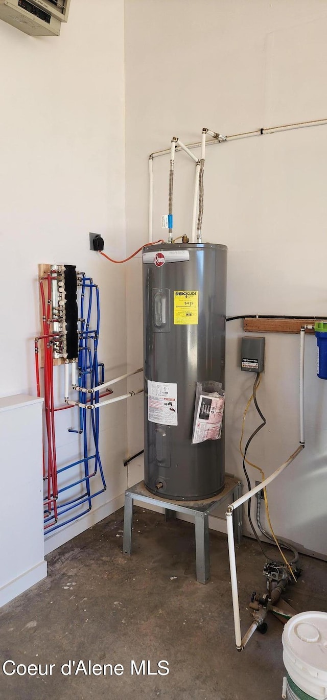 utilities featuring electric water heater