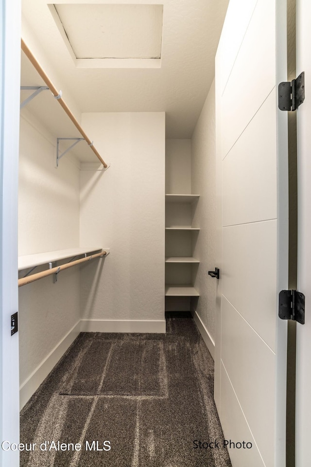 11506 N Clapton Ln, Rathdrum, ID 83858 - walk in closet featuring dark colored carpet