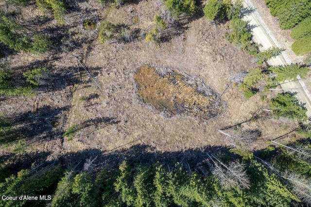aerial view featuring a rural view