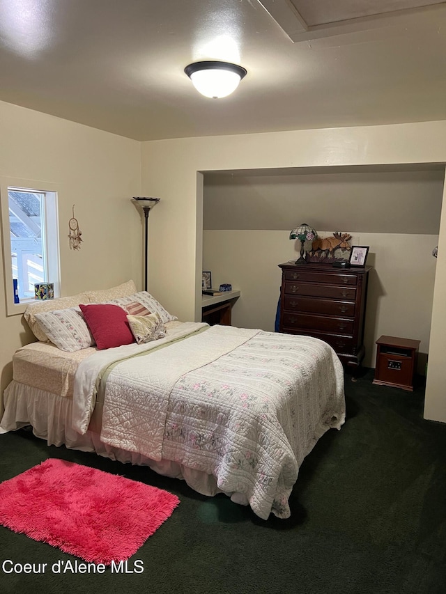 bedroom with carpet floors