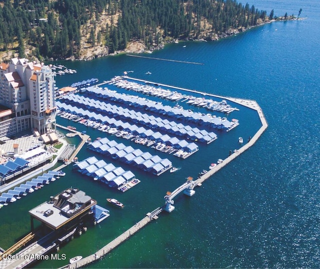 116 S 3rd St # 1304, Coeur Dalene, ID 83814 - birds eye view of property with a water view