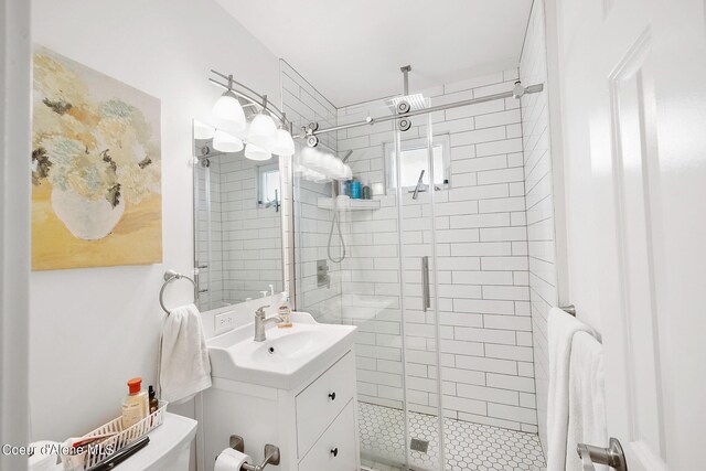516 E Indiana Ave, Coeur Dalene, ID 83814 - bathroom featuring vanity and a stall shower
