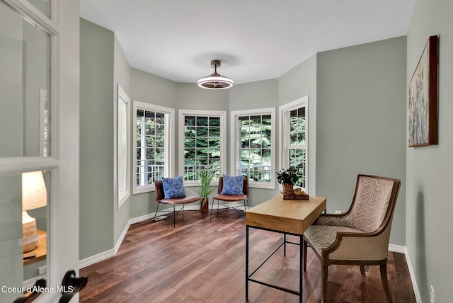 3825 E English Point Rd, Hayden, ID 83835 - living area with wood finished floors