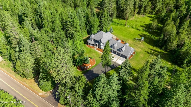 3825 E English Point Rd, Hayden, ID 83835 - view of subject property with a heavily wooded area
