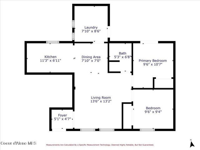 1515 E Elm Ave, Coeur Dalene, ID 83814 - room layout