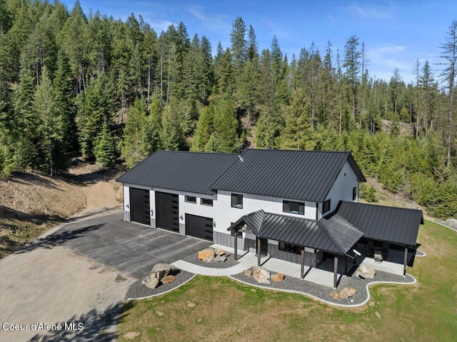 329 N Healing Dr, Blanchard, ID 83804 - bird's eye view with a forest view