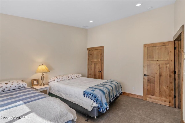 329 N Healing Dr, Blanchard, ID 83804 - carpeted bedroom featuring recessed lighting