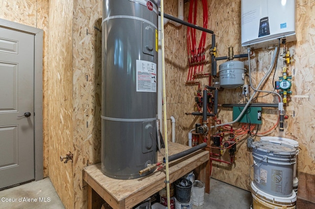 utilities featuring water heater