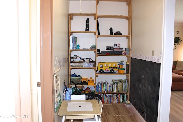 view of storage area