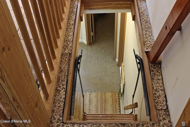 view of staircase