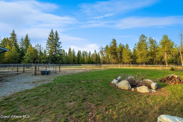 5867 W Sparrowhawk Dr, Rathdrum, ID 83858 - view of yard with a rural view