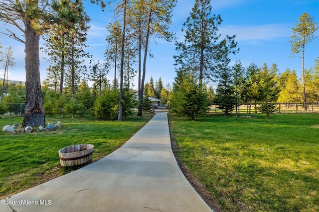 5867 W Sparrowhawk Dr, Rathdrum, ID 83858 - view of property's community with fence and a yard