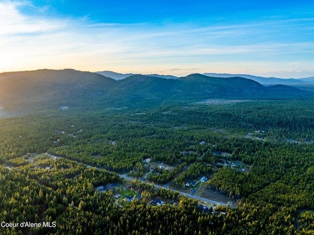 5867 W Sparrowhawk Dr, Rathdrum, ID 83858 - mountain view featuring a wooded view