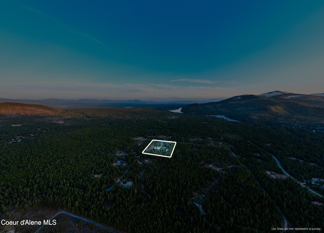 5867 W Sparrowhawk Dr, Rathdrum, ID 83858 - aerial view with a mountain view