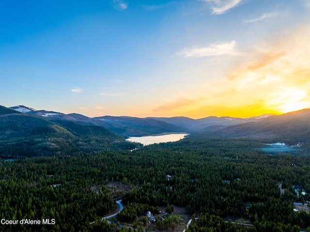 5867 W Sparrowhawk Dr, Rathdrum, ID 83858 - view of mountain feature featuring a wooded view