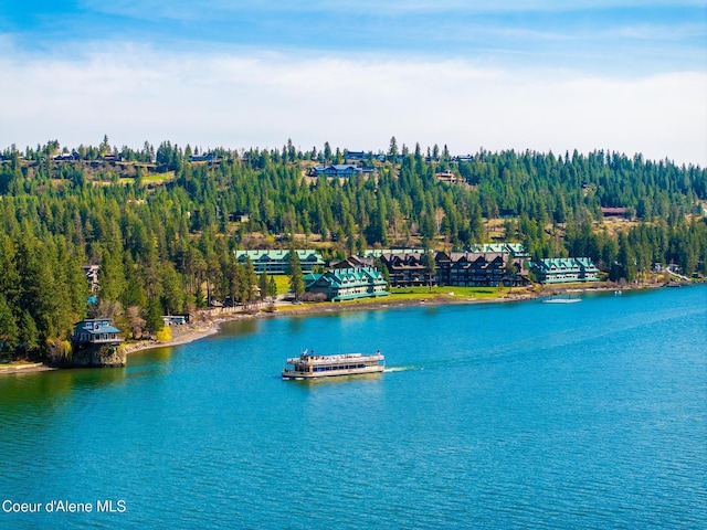 4549 S Arrow Point Dr # 207, Harrison, ID 83833 - aerial view with a water view