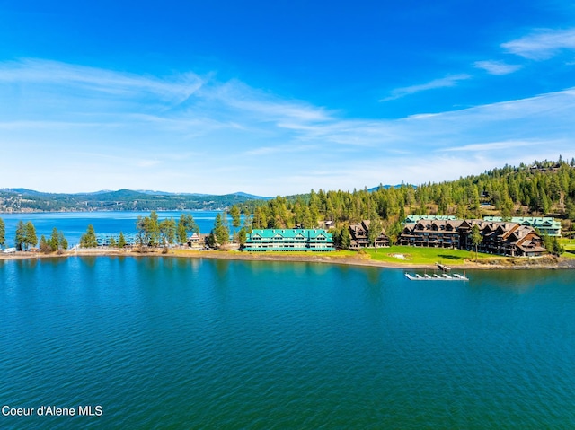 4549 S Arrow Point Dr # 207, Harrison, ID 83833 - view of water feature with a mountain view