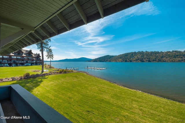 4549 S Arrow Point Dr # 207, Harrison, ID 83833 - water view with a mountain view